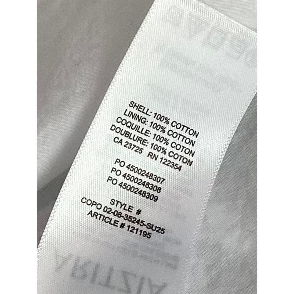 Aritzia Sunday Best Women's Martine Admiral Poplin Mini Dress Bohemian White 2XS - Picture 15 of 16